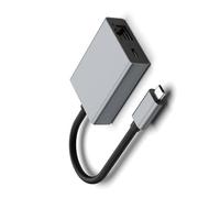 Tipo C Doppia Funzione Ethenet Hub Con PD100W Ricarica Veloce Lega di Alluminio Design di Piccole Dimensioni Per Laptop Tablet USB C Dock Per Il Computer Portatile