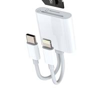 Tipo C Lightning a Lettore di Schede SD/Micro SD Adattatore USB-C per Apple per iPhone 15 Pro MAX Plus per iPad MacBook Air Compatibile con Samsung Compact Flash Connettore Memory Stick Cavo