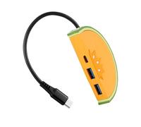 Tipo C Maschio A 2x USB3.0+Tipo C Femmina Desktop Adattatore di Ricarica Multiport Ricarica Veloce Presa di Viaggio Adattatore Telefono