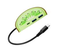 Tipo C Maschio A 2x USB3.0+Tipo C Femmina Desktop Adattatore di Ricarica Multiport Ricarica Veloce Presa di Viaggio Adattatore Telefono