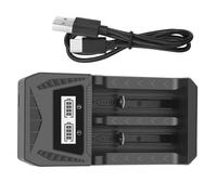 Tipo C Ricaricabile Doppia Slot Batteria Ricarica Con Controllo Della Temperatura Display LCD Per 18650 21700 2A 3A Batterie A Prova di Fuoco Cassa Della Batteria