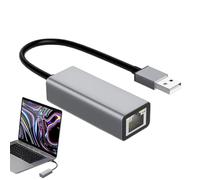 Tipo C USB a Ethernet | Network di tipo C Adattatore Ethernet RJ45 | Adattatore di rete ad alta velocità per laptop, viaggi aziendali, lezioni, streaming, utilizzo 'ufficio
