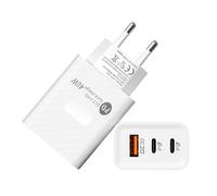 Tipo Cargador De Pared C, Bloque De Cargador USB | Cargador De Viaje Bloque Cargador De Teléfono, Adaptador De Enchufe De Viaje De 3 Puertos, Cargador Portátil De Carga Rápida De 40W, Adaptador Tipo C