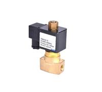 Tipo CKD Elettrovalvola a due vie in ottone a due posizioni AC220V DC24V DC12V ad azione diretta 0-1.6mpa AB42-02-10 Normalmente aperta(AB42-02-10 G1-4,DC24V,5PCS)