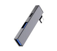 Tipo di alluminio del separatore di USB C dei hub di USB C di durevolezza al tipo e hub della porta 2USB per l'integrazione senza soluzione di continuità