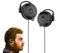 Tipo di clip auricolari cablati - 3,5 mm, cuffie stereo plug over ear, stile clip Purposeful | Compatibile con MP4 e la maggior parte dei telefoni cellulari per corsa, escursionismo, esercizio e vita