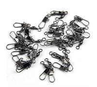 Tipo di connettore da pesca A Connettori plug-in per la pesca Anelli di perno girevole del cuscinetto a sfere Anelli della linea di pesca Ganci Accessori da pesca 10 pezzi Cospiuttosto conveniente e