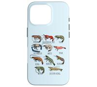 Tipo Di Gamberetti Specie Di Gamberi Per Gli Amanti Del Pesce E Chef Custodia per iPhone 16 Pro
