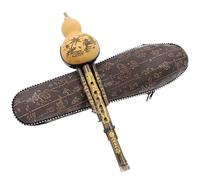 Tipo Di Prestazione Hulusi Strumento Hulusi Per Principianti Tonalità Do Si Bemolle Bambù Viola Doppio Tono(Type 1)