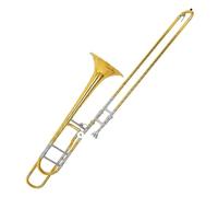 Tipo Di Prestazione Trombone Trombone Tenore Chiave Si Bemolle Fa Tubo Di Rame Bianco