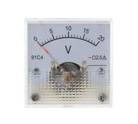 Tipo di quadrante for misuratore di tensione CC Voltmetro Pannello analogico Rettangolare Tester di volt in plastica 3/5/10/15/20/30/50/100/150/250V(0-20v)
