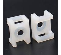 Tipo di sella 100 pezzi di filo del supporto della sella di larghezza bianca della base del morsetto del cavo 8mm