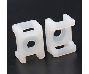 Tipo di sella 100 pezzi di filo del supporto della sella di larghezza bianca della base del morsetto del cavo 8mm