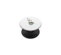 Tipo di sonno allodola uccello con caffè PopSockets PopGrip Adesivo