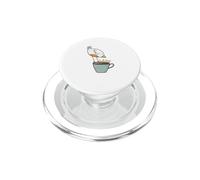 Tipo di sonno allodola uccello con caffè PopSockets PopGrip per MagSafe