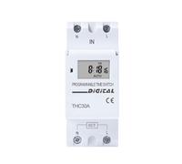 Tipo Din Rail 2 fili Settimanale 7 giorni Programmabile Digitale INTERRUTTORE TEMPORIZZATORE Relè Controllo Timer AC 220V 230V 12V 24V 48V 16A 30A(110V)