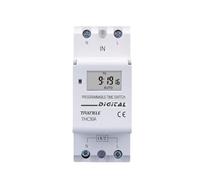 Tipo Din Rail 2 fili Settimanale Programmabile Digitale Temporizzatore Relè Controllo Timer AC 220V 230V 12V 24V 48V 16A 30A(220V)