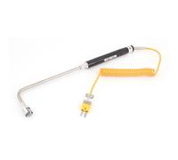 tipo K testa ricurva Sensore Temp. superficie termocoppia a sonda 150mm x 6 mm