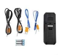 Tipo lettore a termocoppia a doppio canale K con sonda a perlina per gamma da -200 C a 1372 C in laboratori di ingegneria