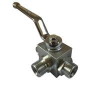 Tipo maschio ad alta pressione idraulica a due posizioni tre vie valvola manuale KHB3K-M16*1.5M22 M27 M30 M36*2 (DN400)