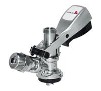 Attacco fusto birra, Accoppiatore per fusti, Attacco keg - Micro Matic Tipo S - Spillatura da cantina con pestello in acciaio inox e protezione antiriflusso