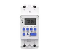 Tipo su guida Din monofase settimanale 7 giorni programmabile digitale TIME SWITCH relè timer AC 220 V 230 V 12 V 24 V 48 V 16 A(110V AC DC)