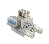 tipo SY3120 Combinazione di elettrovalvole Valvola controllo cilindro singolo a elettronico SY3120-5LZD-M5 SY3120-6LZD-M5(SY3120-5LZD-M5 4mm,5 Stations)