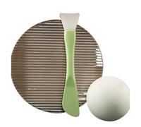 Tipo Testa morbida in silicone DonnaSpatola cosmetica Scoop curvo Maschera for trucco Crema Cucchiaio Stick for occhi Trucco(Green)