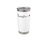 Tipografia barista con un cuore Bicchiere termico in acciaio inox doppia parete