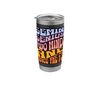 Tipografia Gemini Genius Two Minds Twice the Fun Zodiac Bicchiere termico in acciaio inox doppia parete
