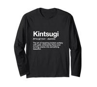 Tipografia in Stile Dizionario di Definizione Kintsugi Maglia a Manica