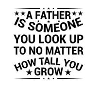 tipografia per la festa del papà, buona festa del papà Adesivi incisi 54.6x56.9cm Selezione multicolore Nero