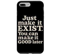 Tipografia vintage Just Make It Exist Bold Cream Custodia per iPhone 7 Plus/8 Plus