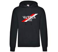 Tipolitografia Ghisleri Felpa Ultras Bandiera Vicenza 1902 biancorossa Righe Oblique Tifosi Calcio