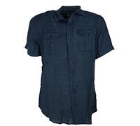 TIPO'S Camicia Uomo Manica Corta Puro Lino Made in Italy