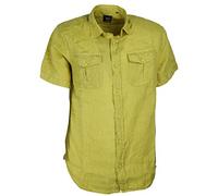 TIPO'S Camicia Uomo Manica Corta Puro Lino Made in Italy