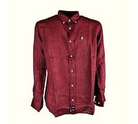 TIPO'S Camicia Uomo Manica Lunga Puro Lino Made in Italy