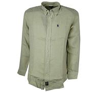 TIPO'S Camicia Uomo Manica Lunga Puro Lino Made in Italy