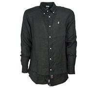 TIPO'S Camicia Uomo Manica Lunga Puro Lino Made in Italy