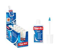 Tipp-Ex Bianchetto Liquido per Carta, Rapid, Confezione da 10 Correttori da 25ml, Cancelleria Scuola e Casa