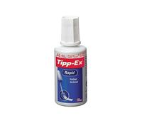Tipp-Ex, correttore liquido ad asciugatura rapida, con pennellino in spugna, 20 ml, confezione da 10