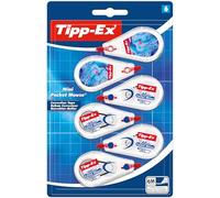Tipp-Ex Correttori a Nastro Mini Pocket Mouse con Pellicola Resistente - 2 Design Hydro Dipping e 4 Classici, Confezione da 6