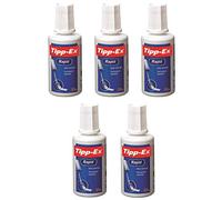 TIPP-EX Lot de 5 Correcteurs liquide Rapid Foam blanc Flacon 20 ml