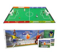 TIPP-Kick Mania Calcio balilla set pronto per il gioco con 2 giocatori, 2 portieri, 2 porte in plastica, 2 palline, 4 bande, 1 campo di gioco in feltro | Gioco di calcio balilla | La superficie di