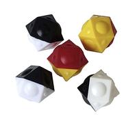 TIPP-KICK Palloni di Ricambio, 5 Pezzi I Accessori Originali Adatti per Tutti i Giochi Nero/Bianco e Rosso/Giallo