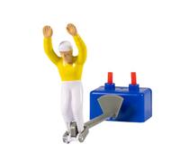 TIPP-KICK Star-Keeper I Portiere Originale Grandi e Piccini, dai 5 Anni in su I Divertiti con Questo Personaggio di Calcio in Qualsiasi Gioco Maglia Gialla