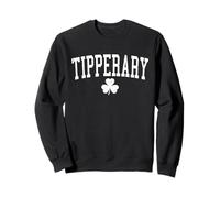Tipperary Irlanda St Patricks Day Retro Distressed Shamrock Felpa