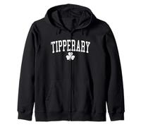 Tipperary Irlanda St Patricks Day Retro Distressed Shamrock Felpa con Cappuccio
