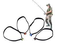 Tippet per a Mosca | Anello per Bobina di Tippet da - 4 Pezzi Attrezzo Elastico Filo Portatile Avvolgitore per Cavedano Persico Trota Pesce Gatto Acqua Salmastra