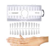 Tips per unghie acriliche, Tips per unghie in acrilico,False top acriliche da 240 pezzi | 12 misure, punte per unghie a mezza copertura, set di estensioni per unghie facili e senza tracce con scatola